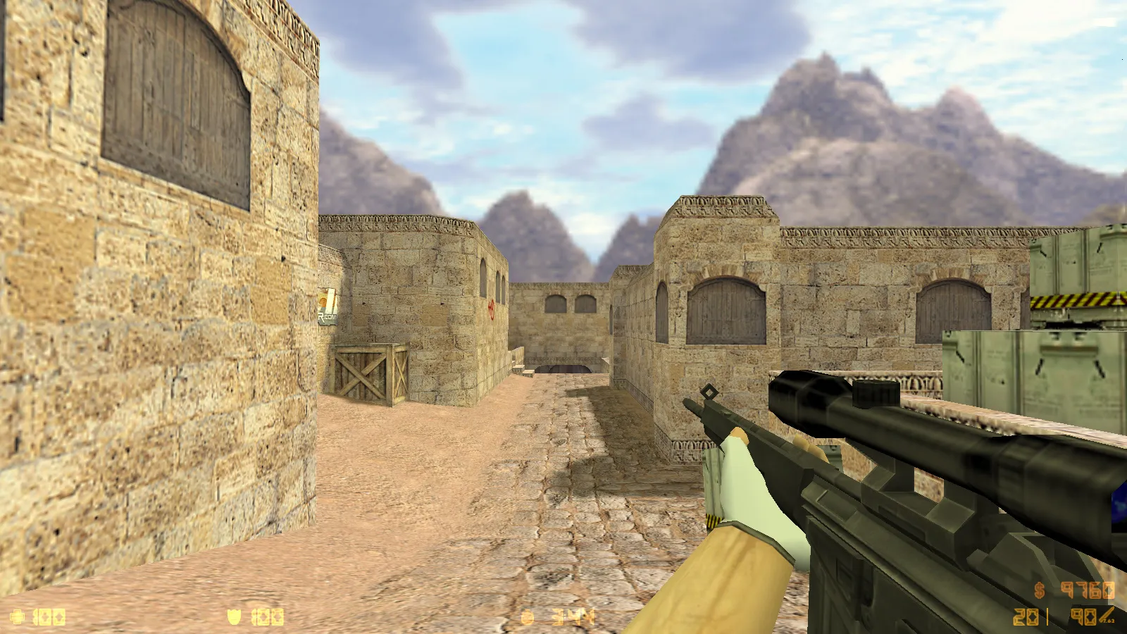 Скриншот  CS 1.6 от PrO_cOsT: блогерская сборка с 31 скином, темным меню, флагом Казахстана и оптимизированным конфигом