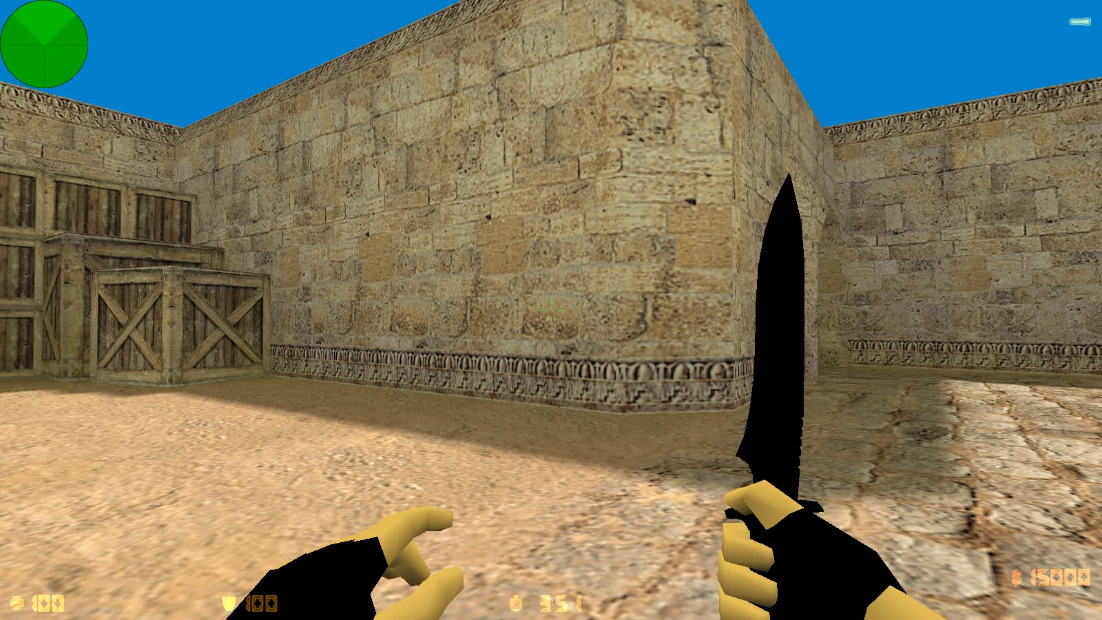 Скриншот CS 1.6 Примитивная — оптимизация FPS, чистый конфиг, 7 апгрейдов, стабильный онлайн и боты