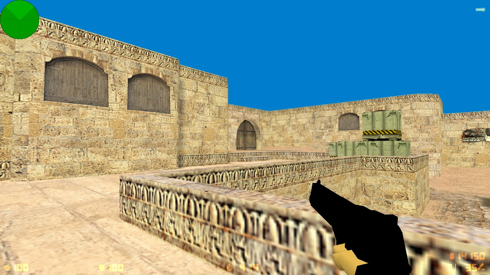 Скриншот  CS 1.6 Примитивная — оптимизация FPS, чистый конфиг, 7 апгрейдов, стабильный онлайн и боты