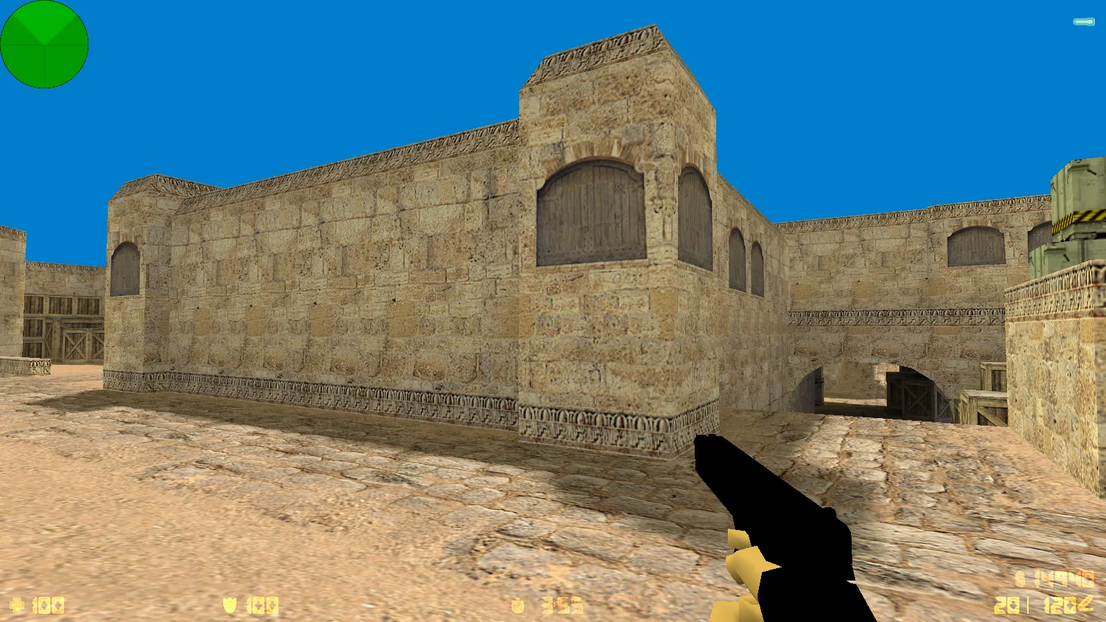 Скриншот  CS 1.6 Примитивная — оптимизация FPS, чистый конфиг, 7 апгрейдов, стабильный онлайн и боты