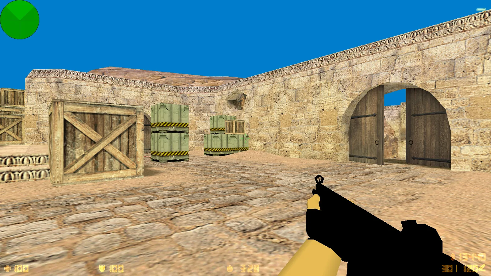 Скриншот  CS 1.6 Примитивная — оптимизация FPS, чистый конфиг, 7 апгрейдов, стабильный онлайн и боты