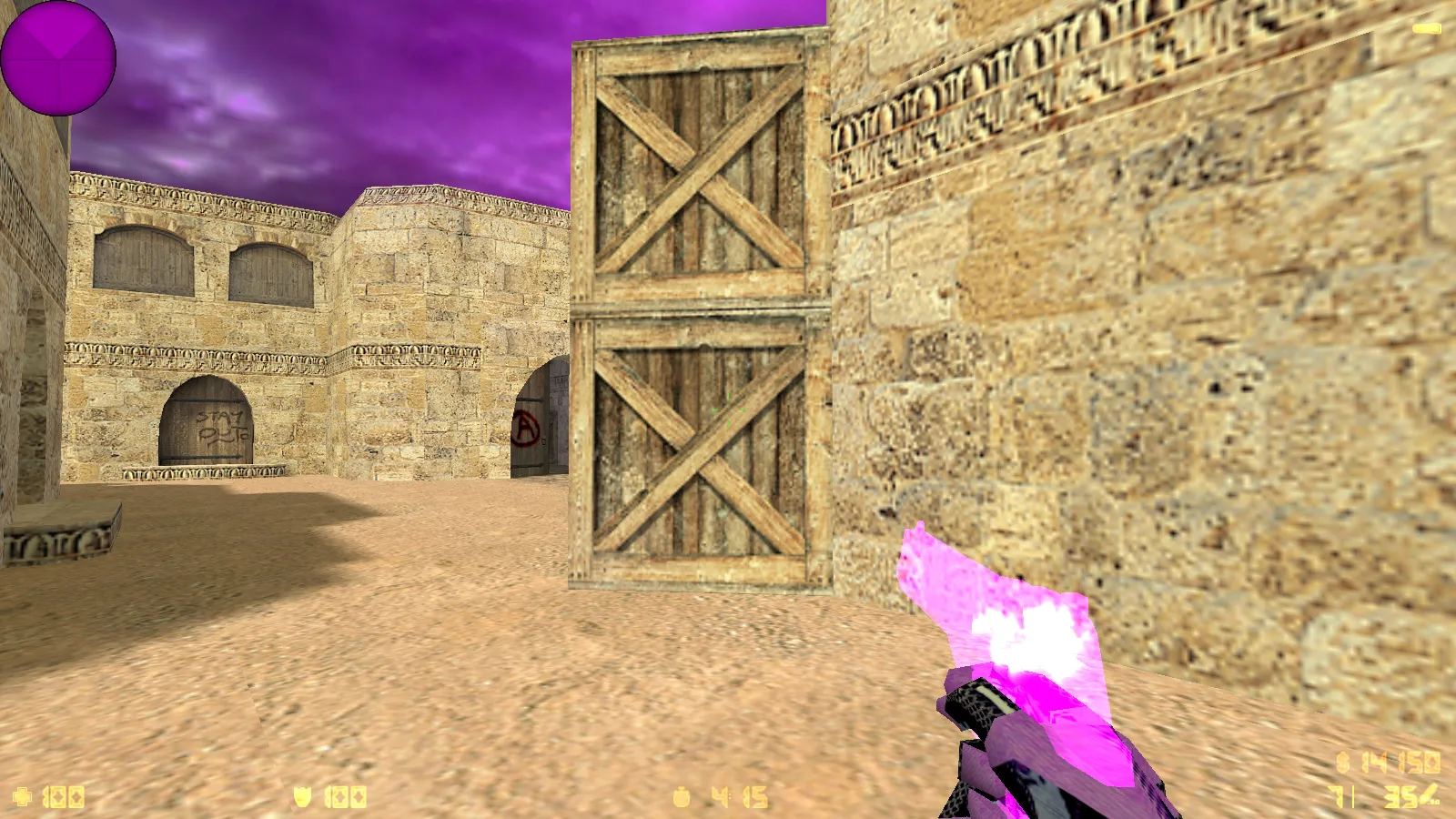 Скриншот  CS 1.6 от Pulmxx: блогерская сборка, 7 новшеств, скины, тема меню и оптимизированный config.cfg