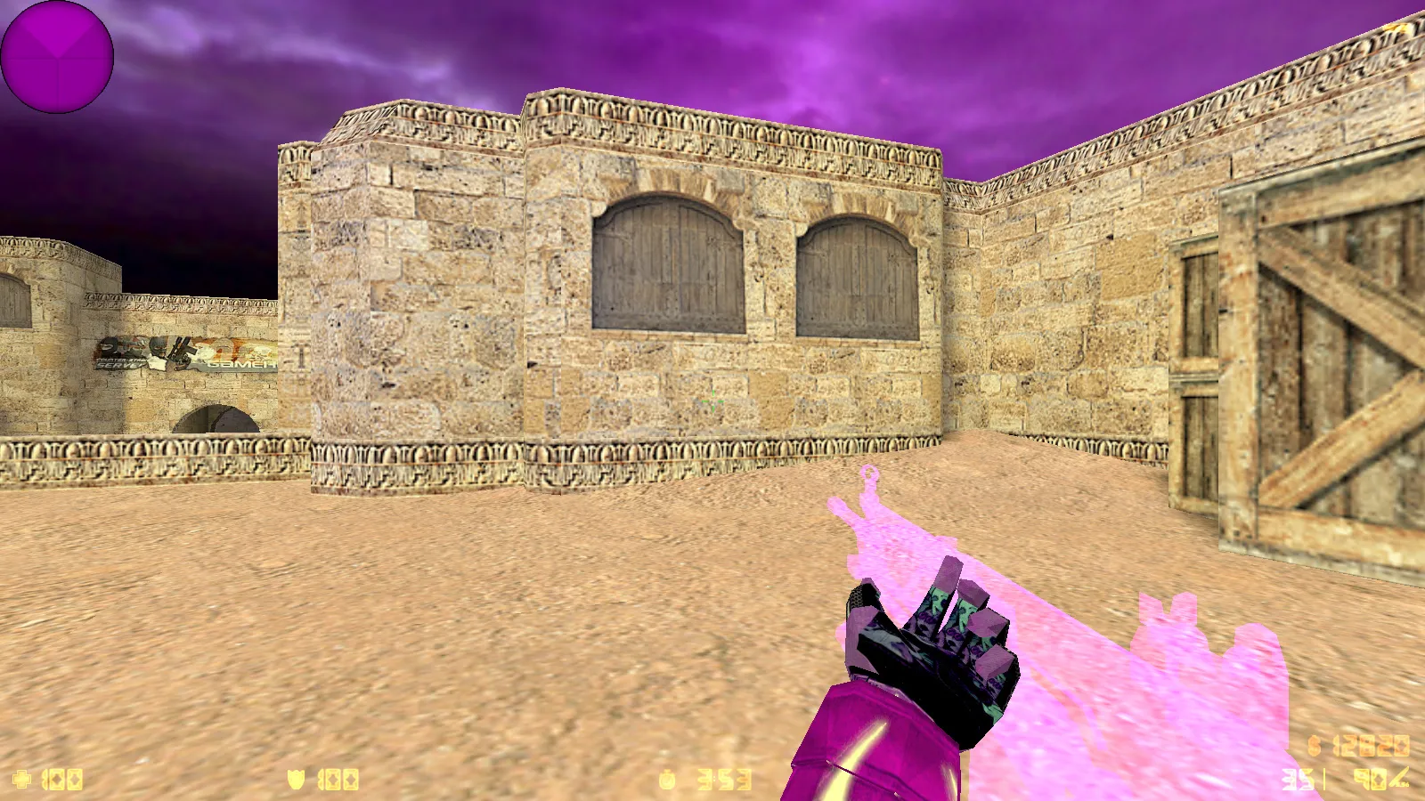 Скриншот  CS 1.6 от Pulmxx: блогерская сборка, 7 новшеств, скины, тема меню и оптимизированный config.cfg