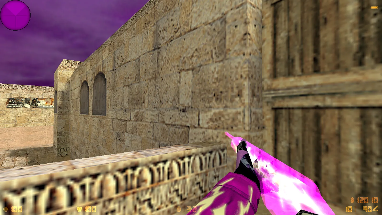 Скриншот  CS 1.6 от Pulmxx: блогерская сборка, 7 новшеств, скины, тема меню и оптимизированный config.cfg