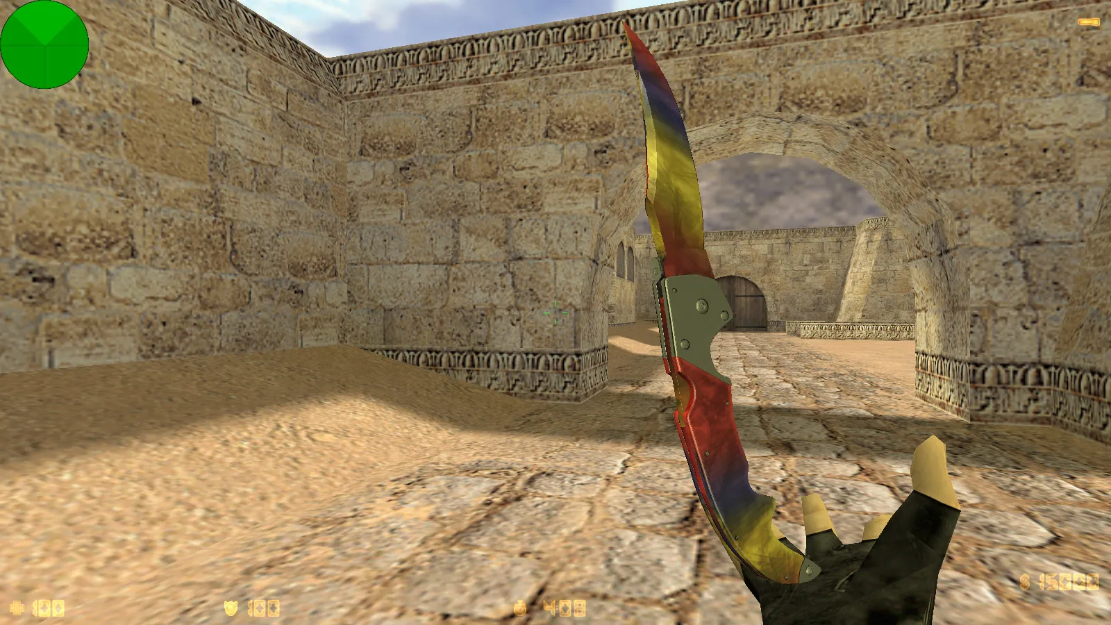 Скриншот CS 1.6 от R1NCH: блогерская сборка с 6 новшествами, скины, красно-синие модели, черное меню и оптимизированный конфиг