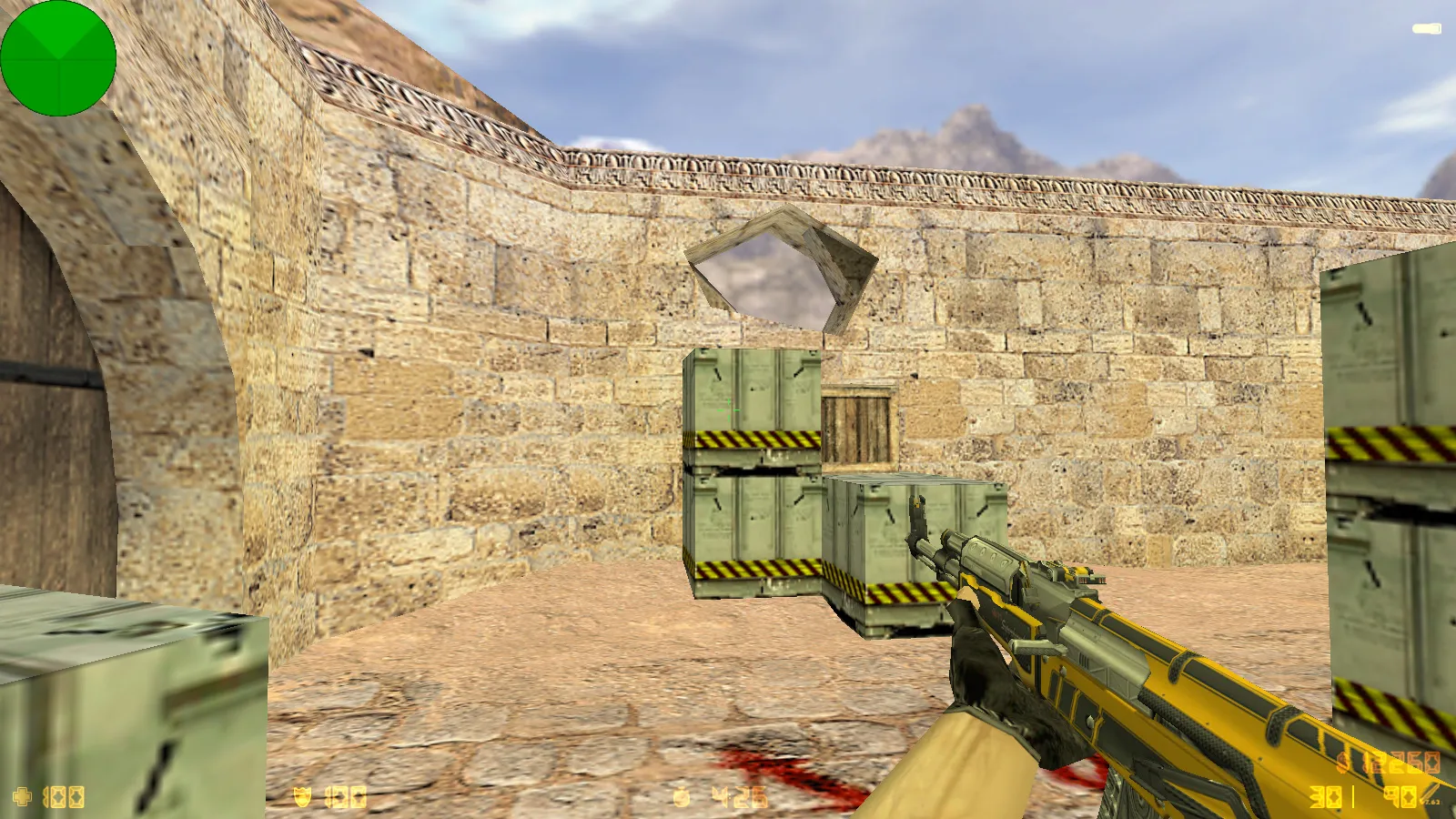 Скриншот CS 1.6 от R1NCH: блогерская сборка с 6 новшествами, скины, красно-синие модели, черное меню и оптимизированный конфиг