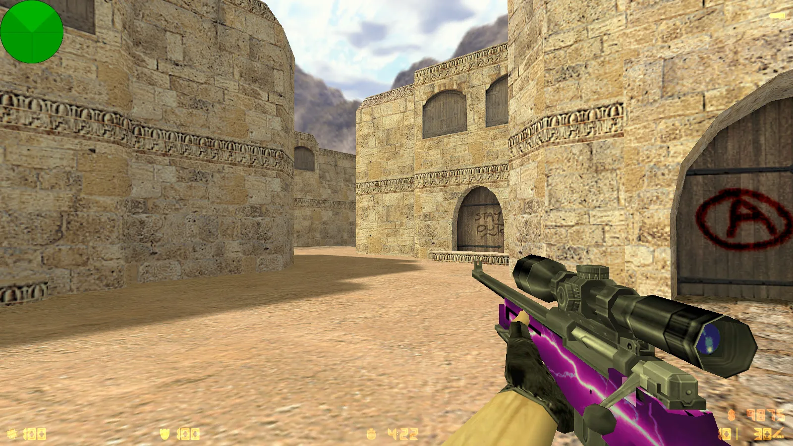 Скриншот  CS 1.6 от R1NCH: блогерская сборка с 6 новшествами, скины, красно-синие модели, черное меню и оптимизированный конфиг