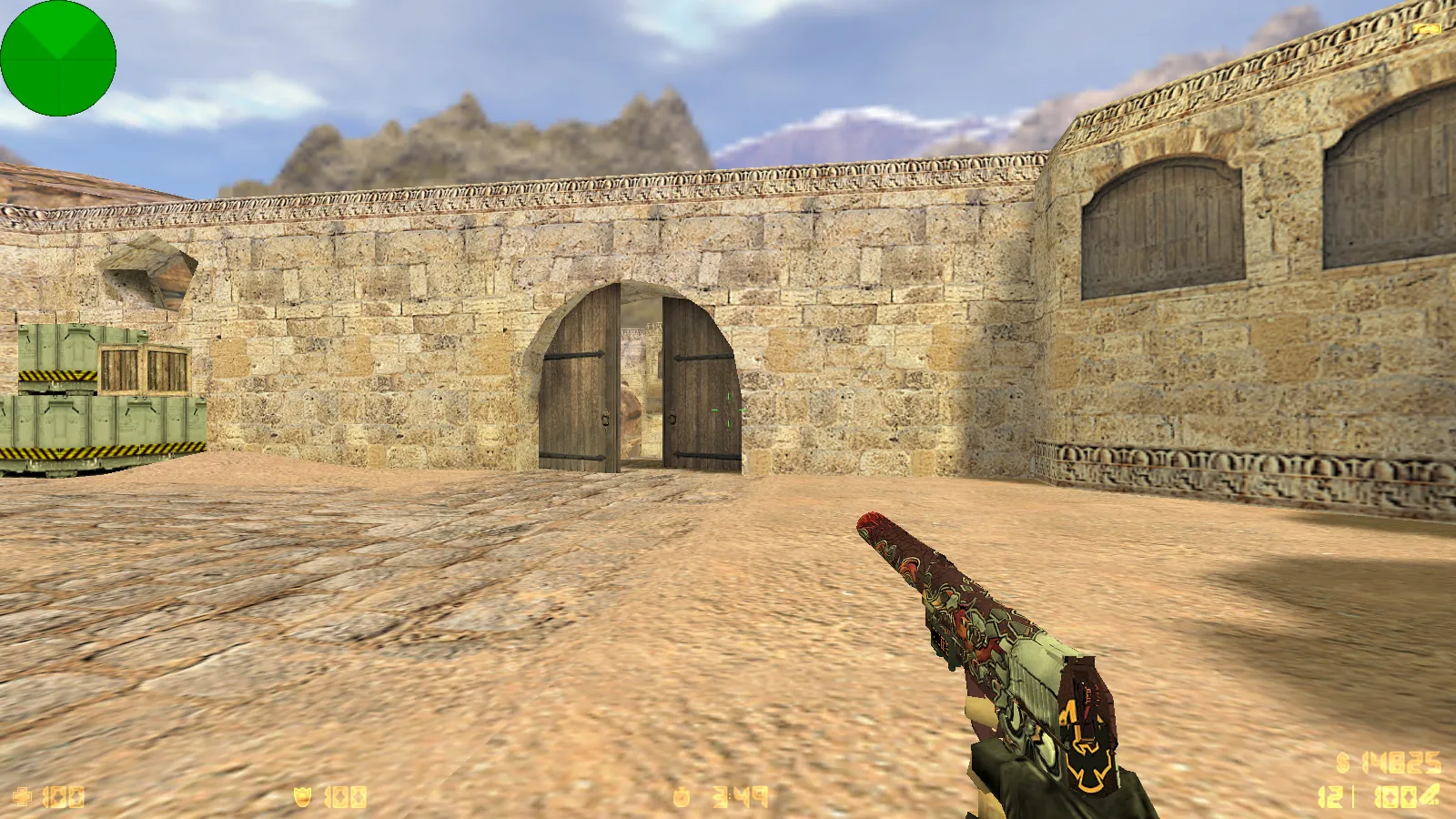 Скриншот  CS 1.6 от R1NCH: блогерская сборка с 6 новшествами, скины, красно-синие модели, черное меню и оптимизированный конфиг