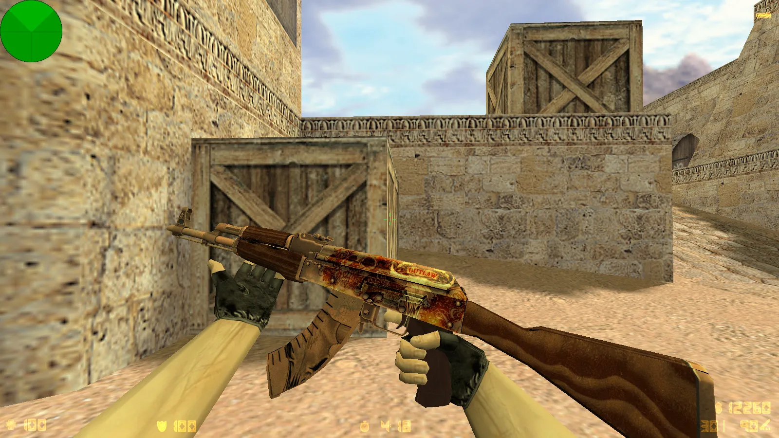 Скриншот CS 1.6 от RaMzEssTV: сборка с оружием, меню, звуками, музыкой и всеми возможностями игры