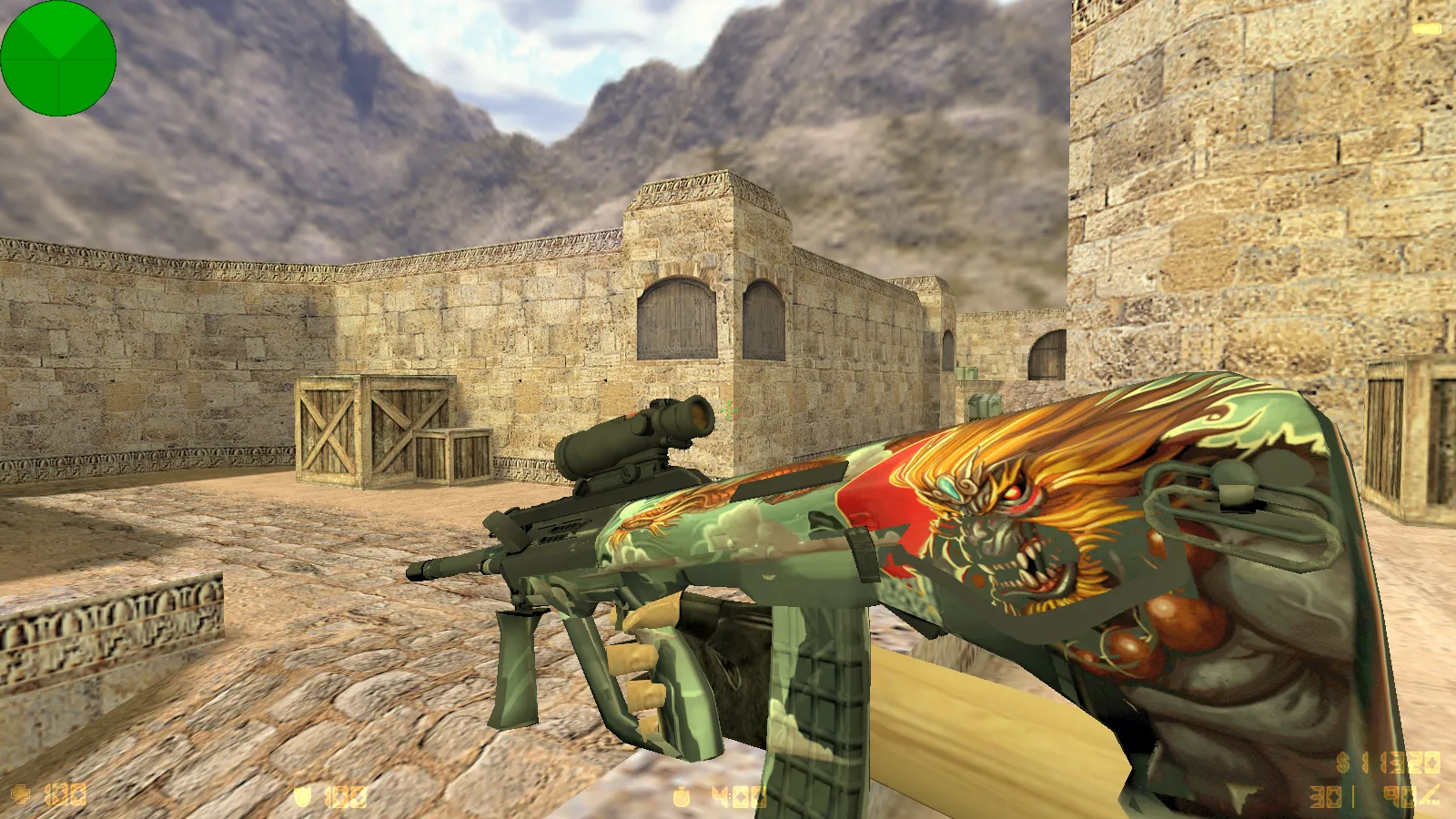 Скриншот  CS 1.6 от RaMzEssTV: сборка с оружием, меню, звуками, музыкой и всеми возможностями игры