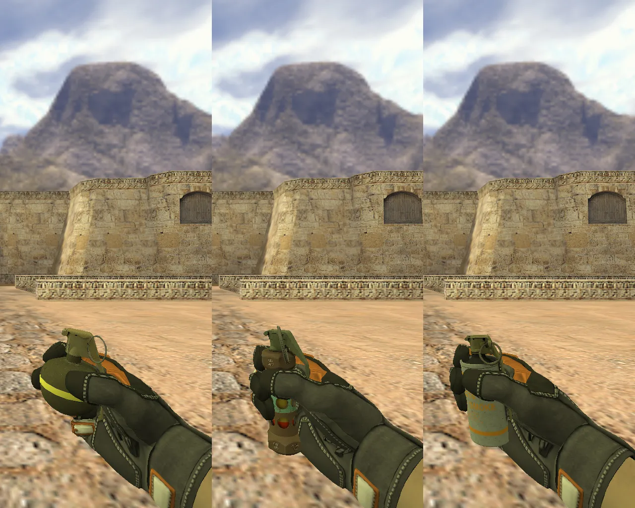 Скриншот  CS 1.6 Rage: сборка с 27 скинами оружия, красно-синие модели, тёмное меню, музыка и оптимизированный конфиг