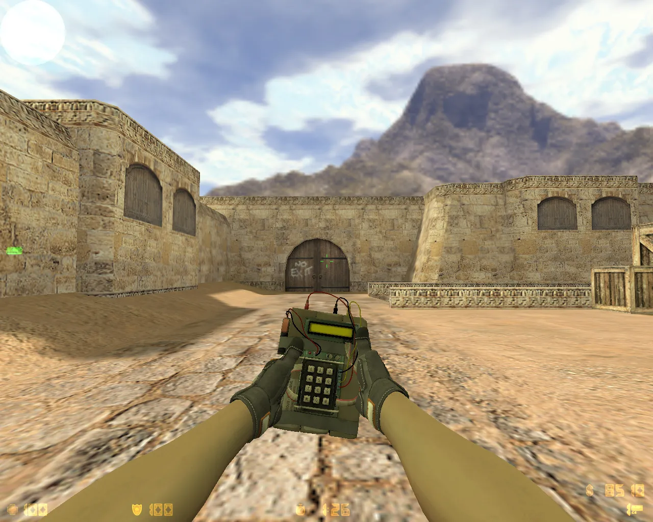 Скриншот  CS 1.6 Rage: сборка с 27 скинами оружия, красно-синие модели, тёмное меню, музыка и оптимизированный конфиг