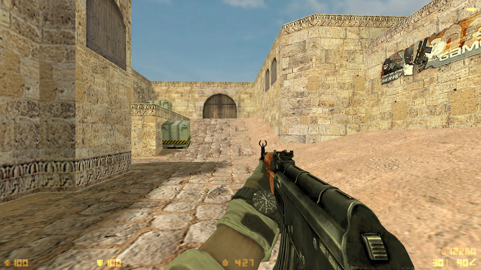 Скриншот CS 1.6 Rainbow Six: тематическая сборка, 8 модов, оружейные модели, темное меню, конфиг и оптимизация