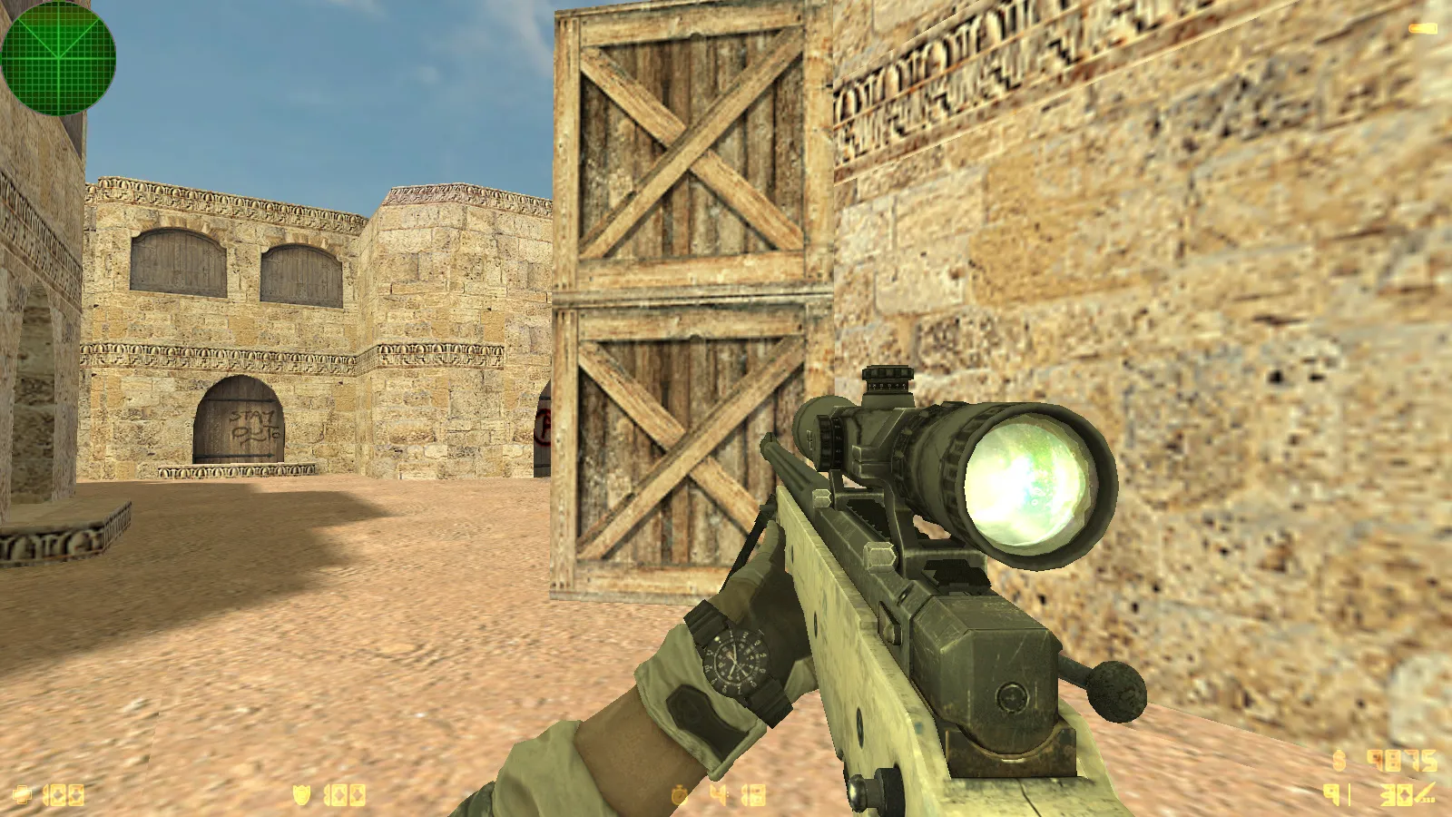 Скриншот  CS 1.6 Rainbow Six: тематическая сборка, 8 модов, оружейные модели, темное меню, конфиг и оптимизация