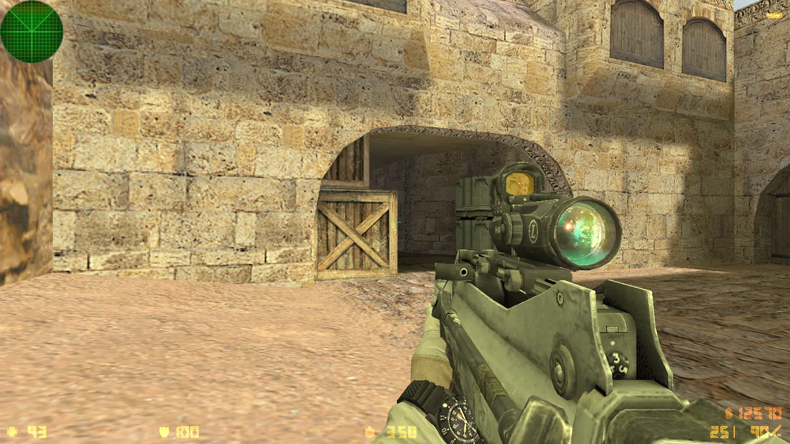 Скриншот  CS 1.6 Rainbow Six: тематическая сборка, 8 модов, оружейные модели, темное меню, конфиг и оптимизация