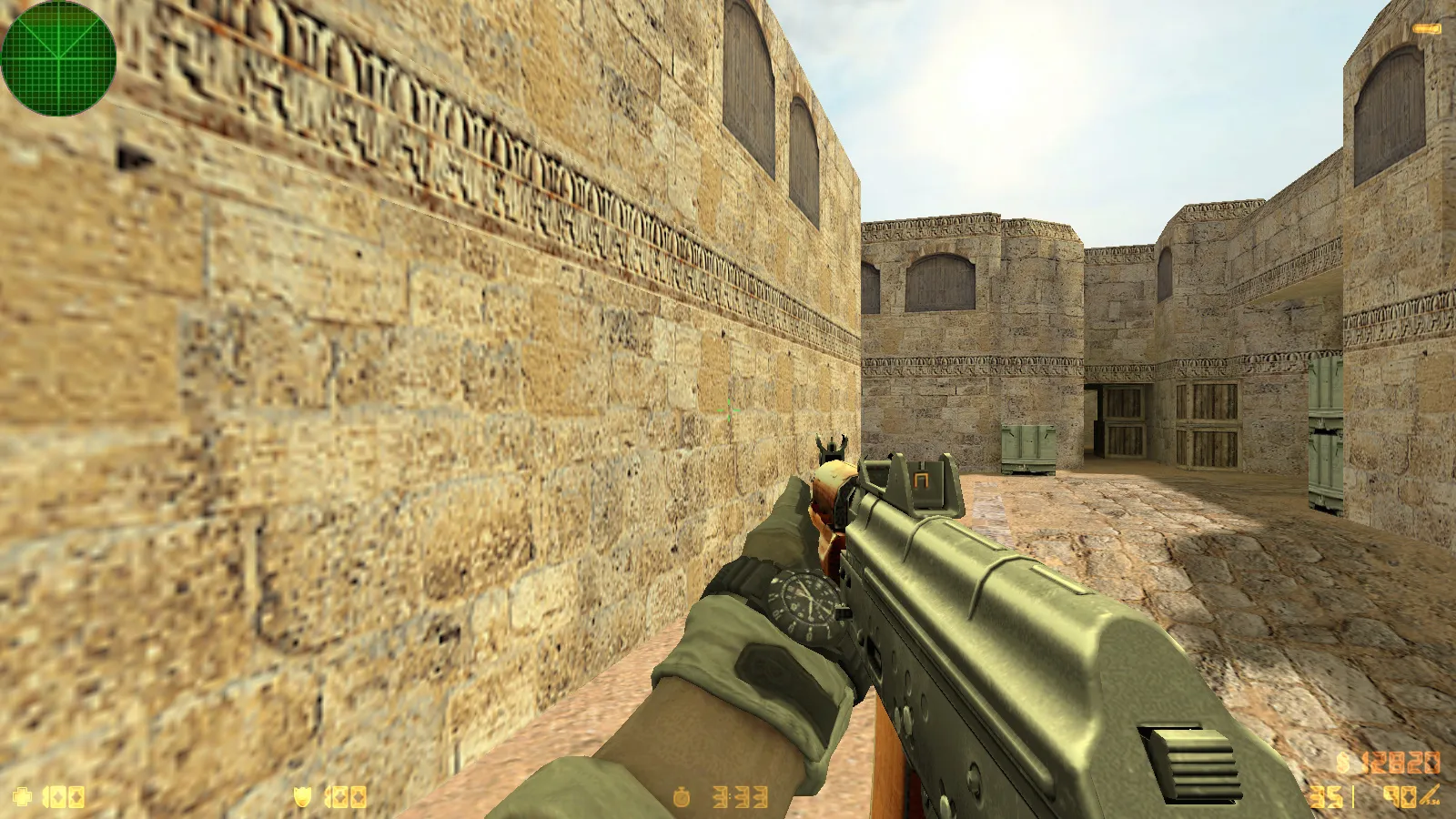 Скриншот  CS 1.6 Rainbow Six: тематическая сборка, 8 модов, оружейные модели, темное меню, конфиг и оптимизация