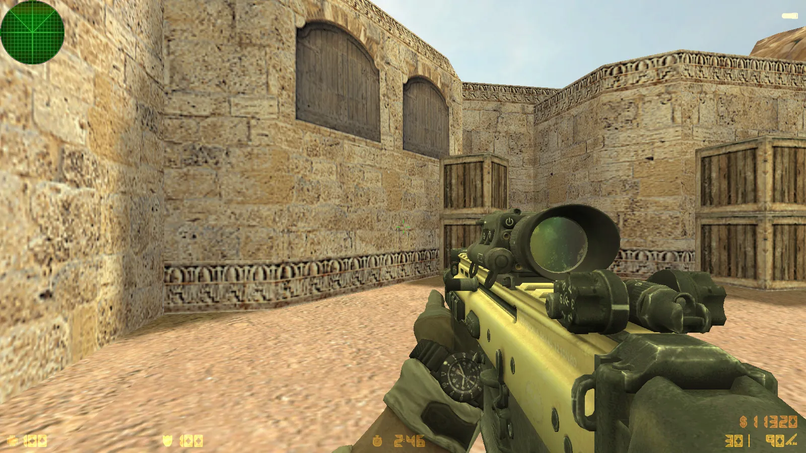 Скриншот  CS 1.6 Rainbow Six: тематическая сборка, 8 модов, оружейные модели, темное меню, конфиг и оптимизация