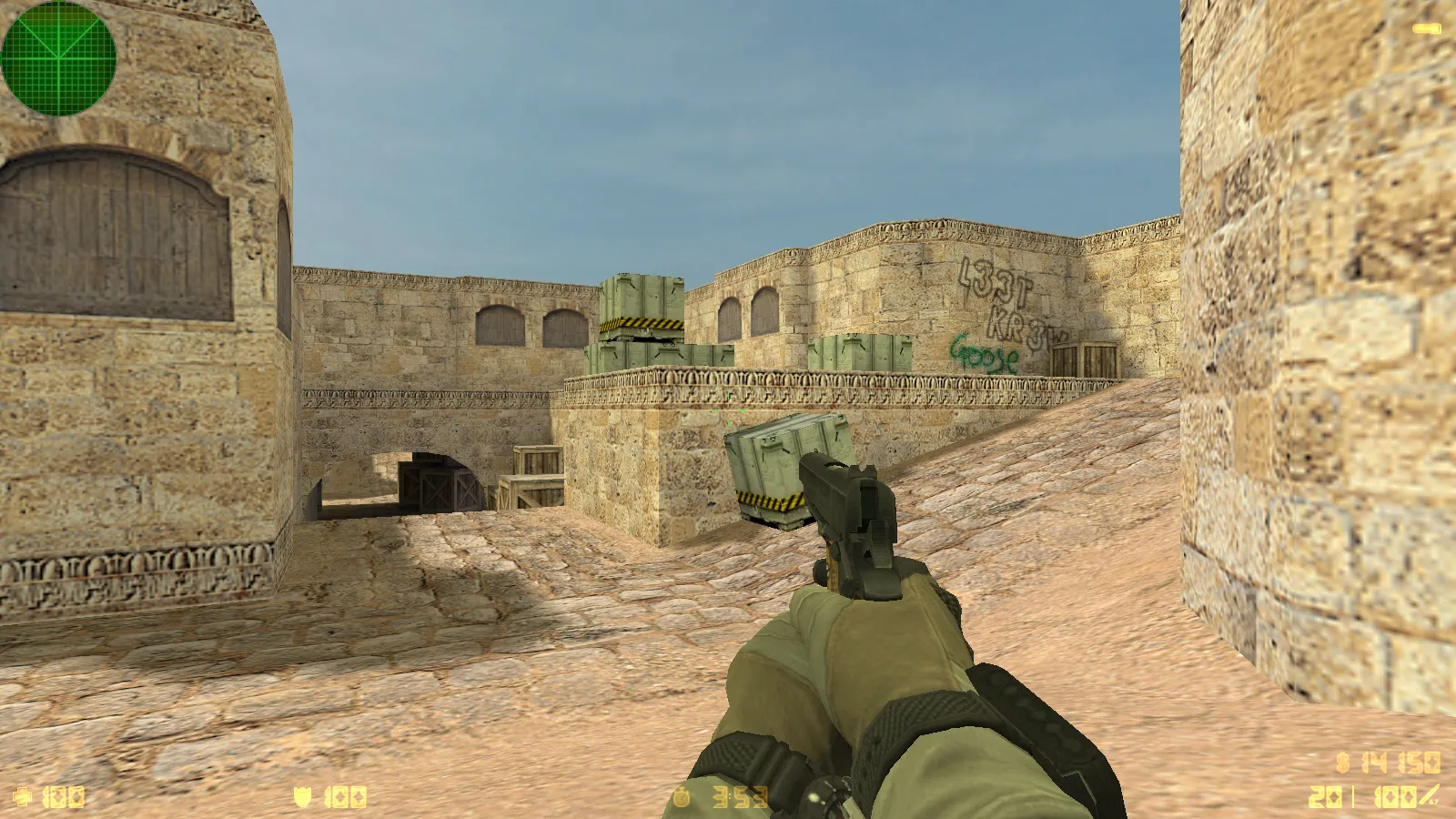 Скриншот  CS 1.6 Rainbow Six: тематическая сборка, 8 модов, оружейные модели, темное меню, конфиг и оптимизация