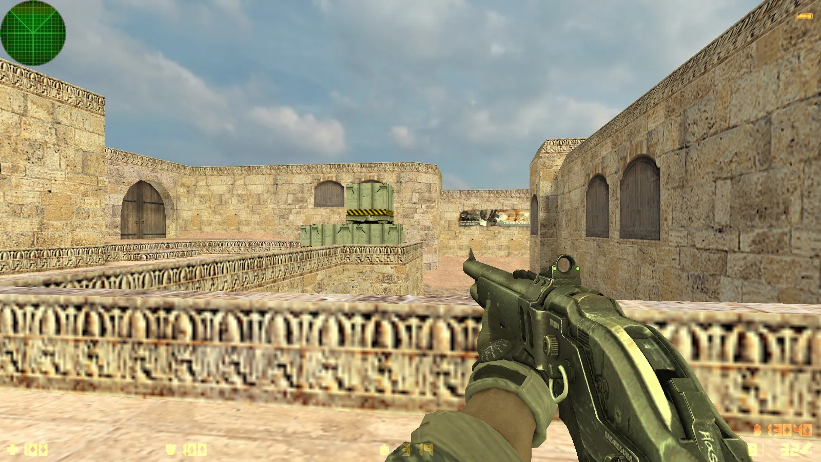 Скриншот  CS 1.6 Rainbow Six: тематическая сборка, 8 модов, оружейные модели, темное меню, конфиг и оптимизация