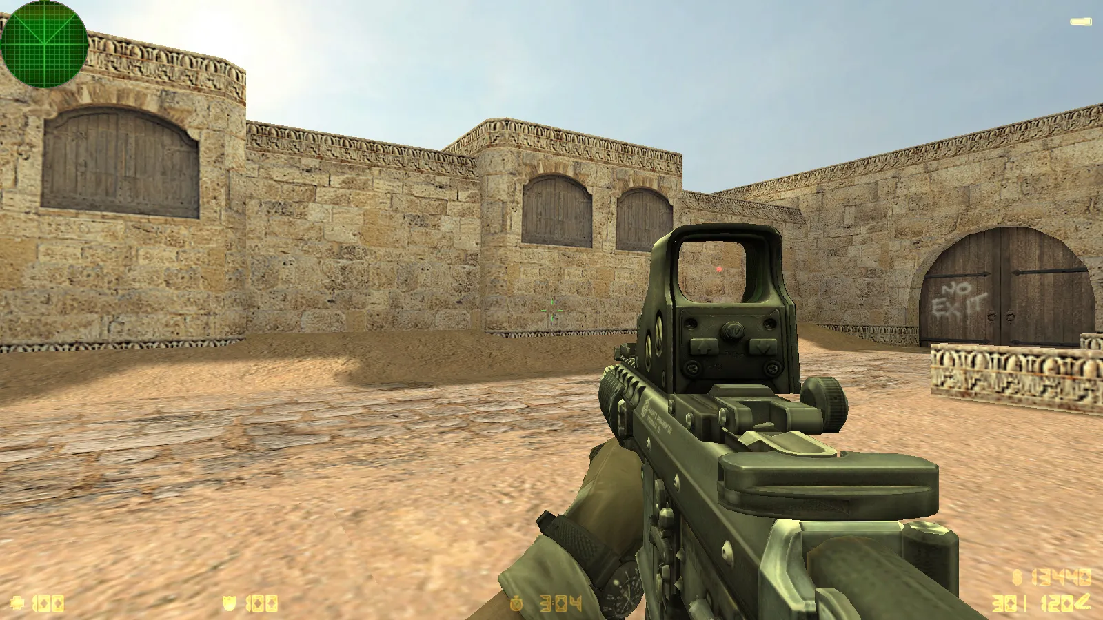 Скриншот  CS 1.6 Rainbow Six: тематическая сборка, 8 модов, оружейные модели, темное меню, конфиг и оптимизация