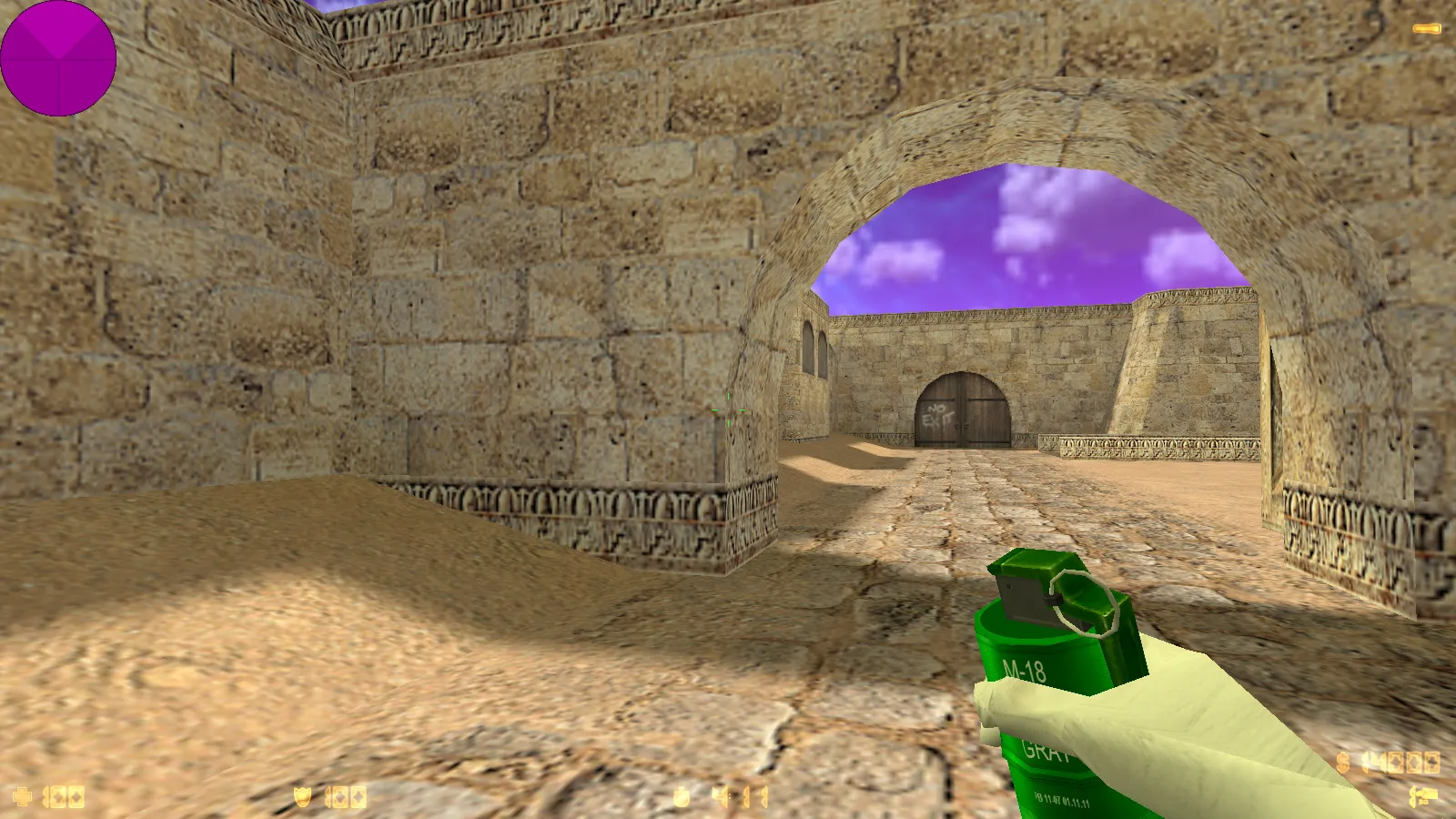 Скриншот  CS 1.6 от Ralyyy: блогерская сборка с 9 нововведениями, белые рукава и перчатки, конфиг и тема меню