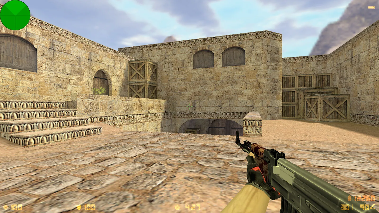 Скриншот CS 1.6 Rammstein — блогерская сборка с 7 апгрейдами, темной темой меню, новыми звуками и оптимизированным конфигом