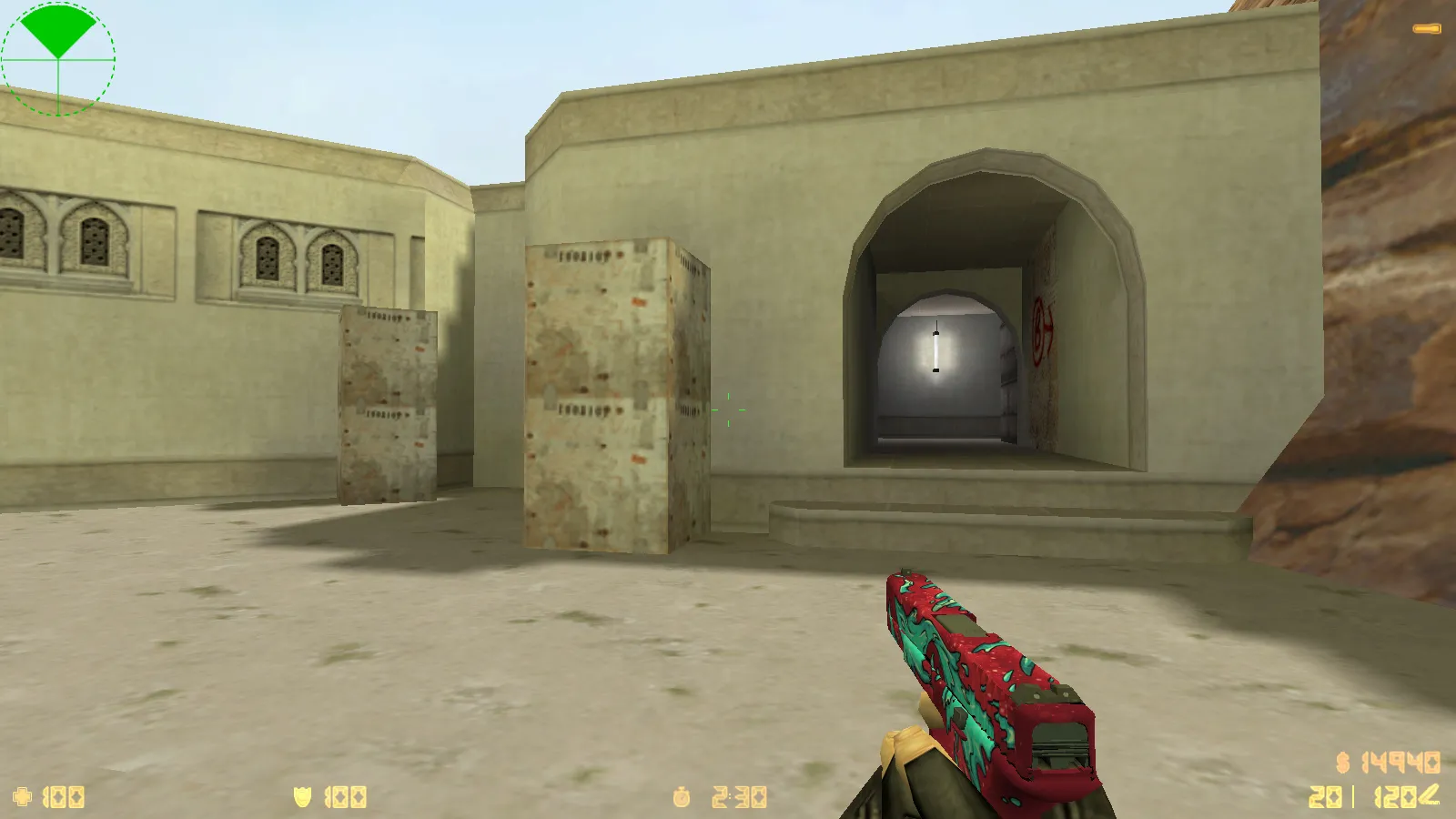 Скриншот  CS 1.6 Rapid Strike — сборка с 29 скинами, темным меню и оптимизированным конфигом