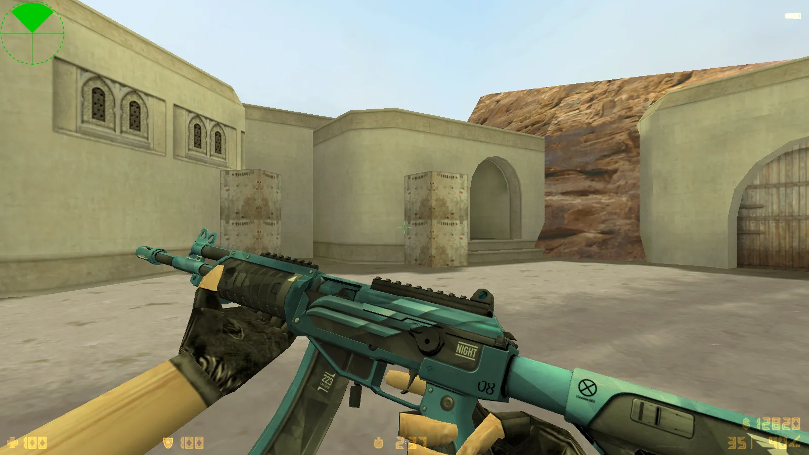 Скриншот  CS 1.6 Rapid Strike — сборка с 29 скинами, темным меню и оптимизированным конфигом