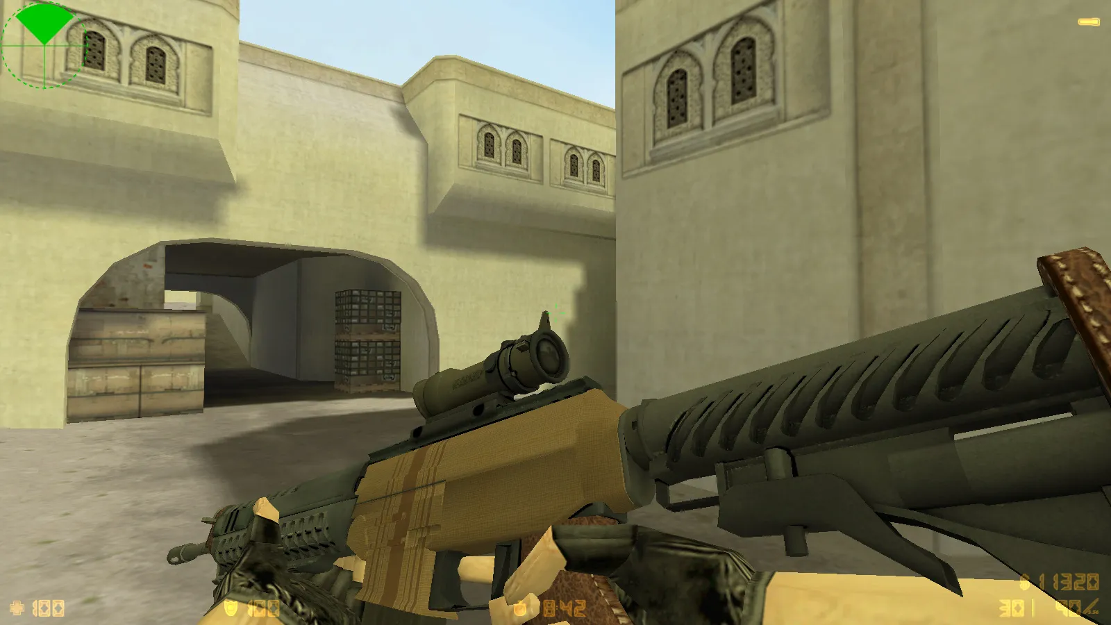 Скриншот  CS 1.6 Rapid Strike — сборка с 29 скинами, темным меню и оптимизированным конфигом