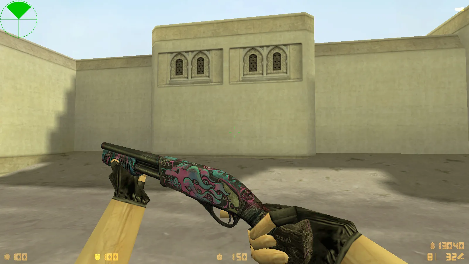 Скриншот  CS 1.6 Rapid Strike — сборка с 29 скинами, темным меню и оптимизированным конфигом