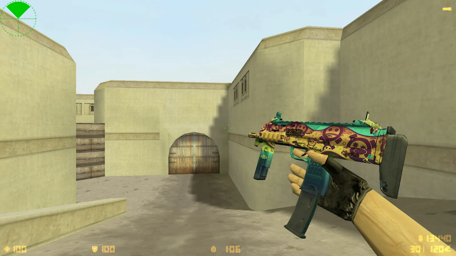 Скриншот  CS 1.6 Rapid Strike — сборка с 29 скинами, темным меню и оптимизированным конфигом