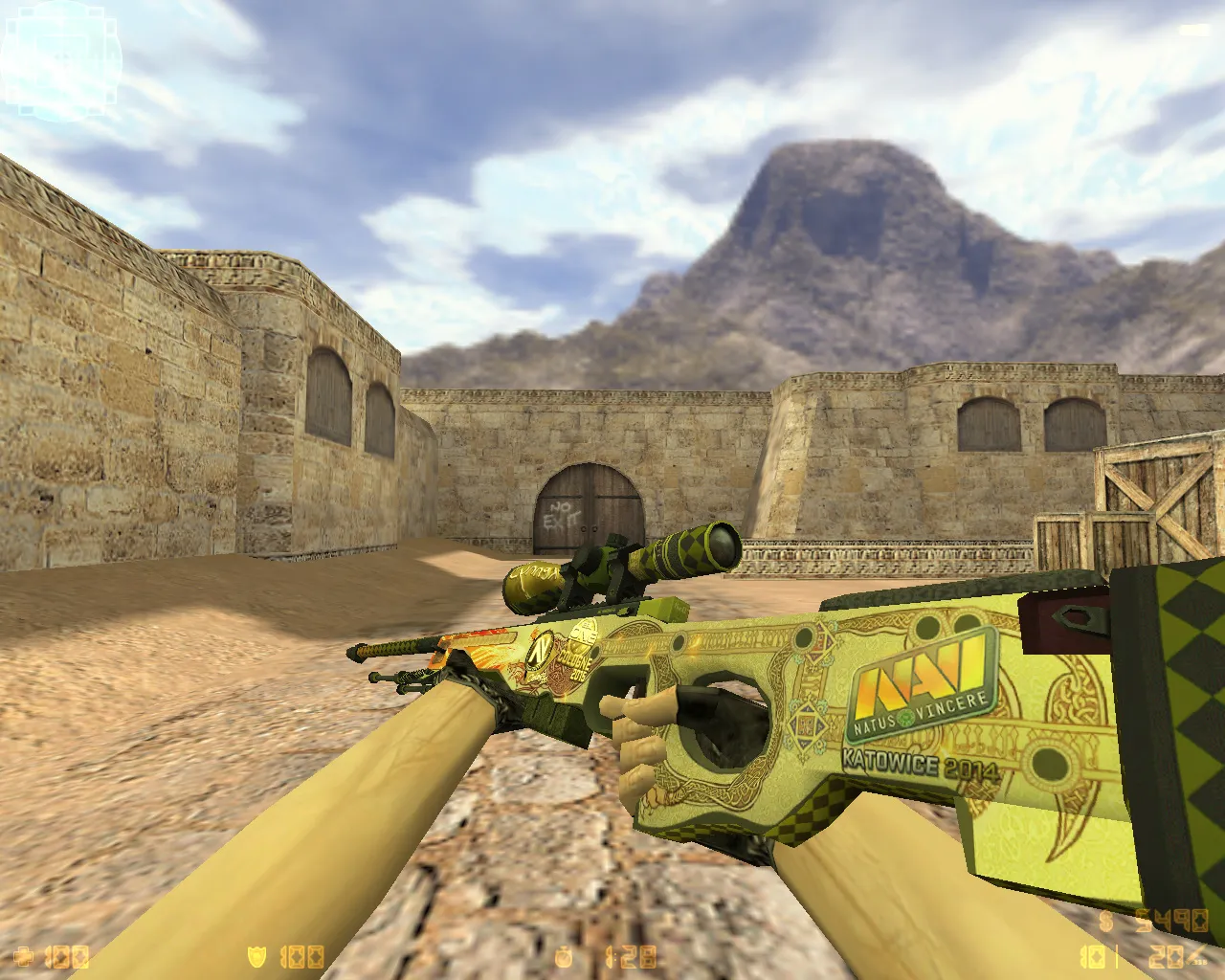 Скриншот CS 1.6 от RaZZsELb TV: блогерская сборка с 20 скинами, звуками, меню-музыкой и оптимизированным конфигом