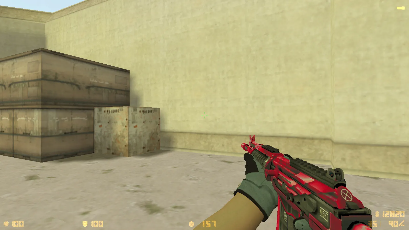 Скриншот  CS 1.6 Восстание: 11 модов, CS2 скины v_/p_/w_ и перчатки «Лунный узор», темное меню, музыка, радар и оптимизированный конфиг