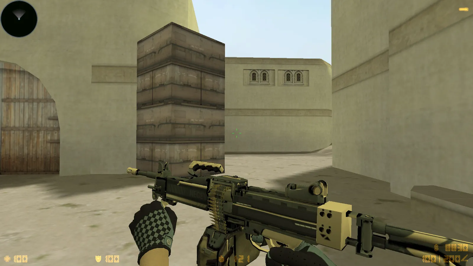 Скриншот  CS 1.6 Восстание: 11 модов, CS2 скины v_/p_/w_ и перчатки «Лунный узор», темное меню, музыка, радар и оптимизированный конфиг