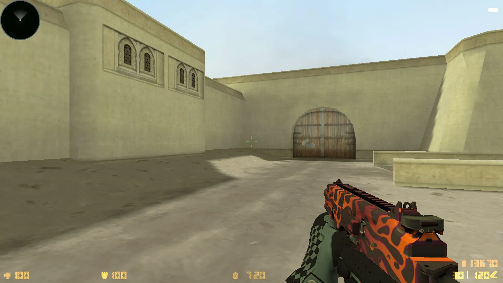 Скриншот  CS 1.6 Восстание: 11 модов, CS2 скины v_/p_/w_ и перчатки «Лунный узор», темное меню, музыка, радар и оптимизированный конфиг