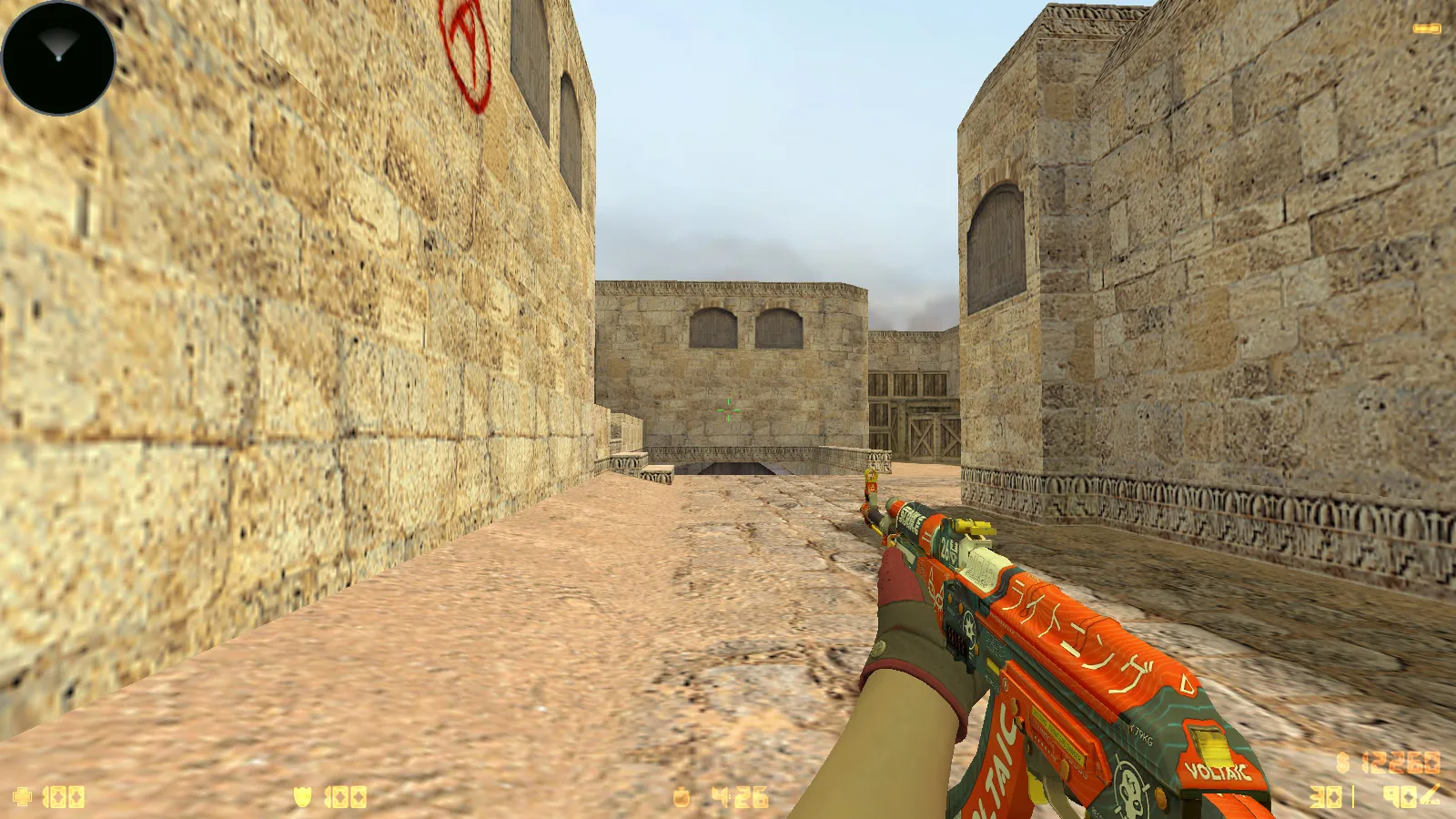 Скриншот CS 1.6 Reborn 4554/8610: сборка с CS2 скинами, перчатками, звуками, музыкой, радаром и оптимизированным конфигом