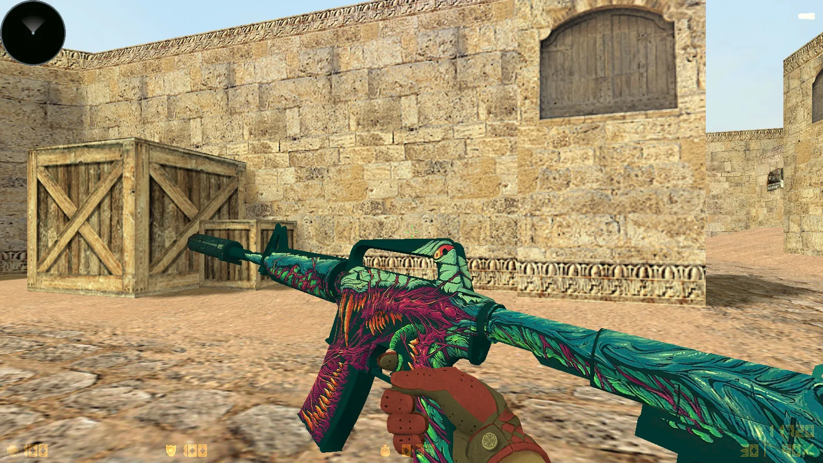 Скриншот CS 1.6 Reborn 4554/8610: сборка с CS2 скинами, перчатками, звуками, музыкой, радаром и оптимизированным конфигом