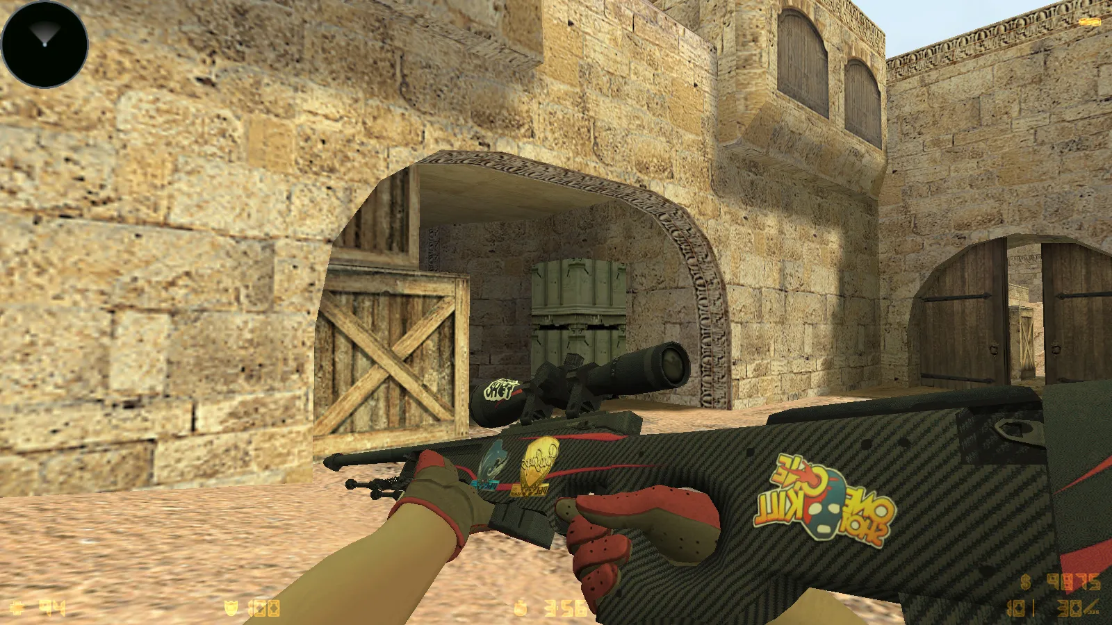 Скриншот  CS 1.6 Reborn 4554/8610: сборка с CS2 скинами, перчатками, звуками, музыкой, радаром и оптимизированным конфигом