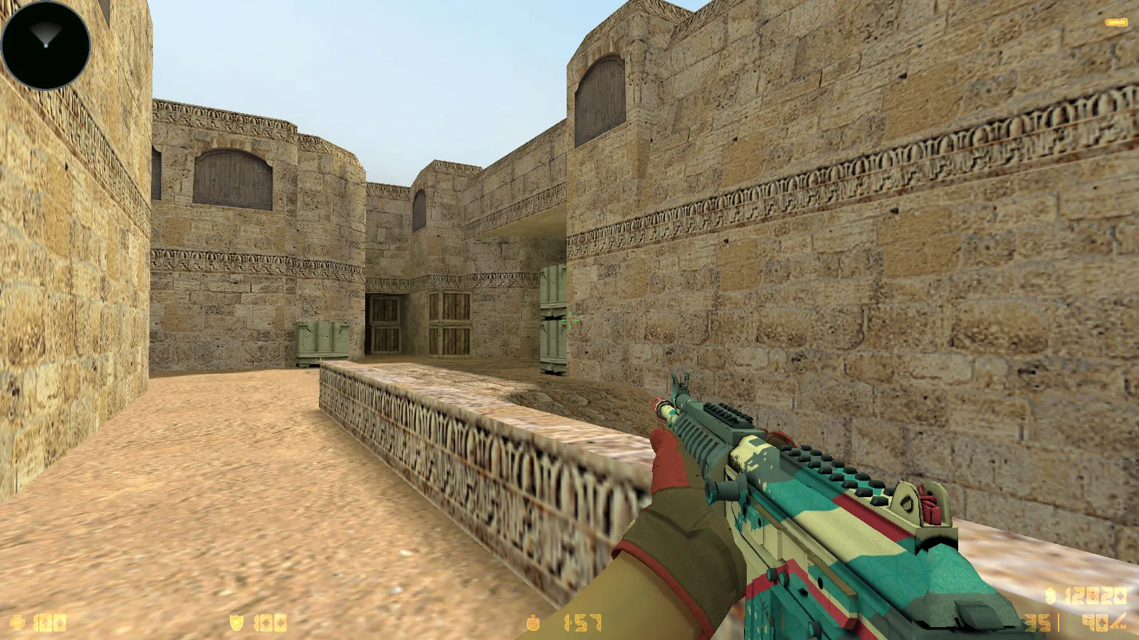 Скриншот  CS 1.6 Reborn 4554/8610: сборка с CS2 скинами, перчатками, звуками, музыкой, радаром и оптимизированным конфигом