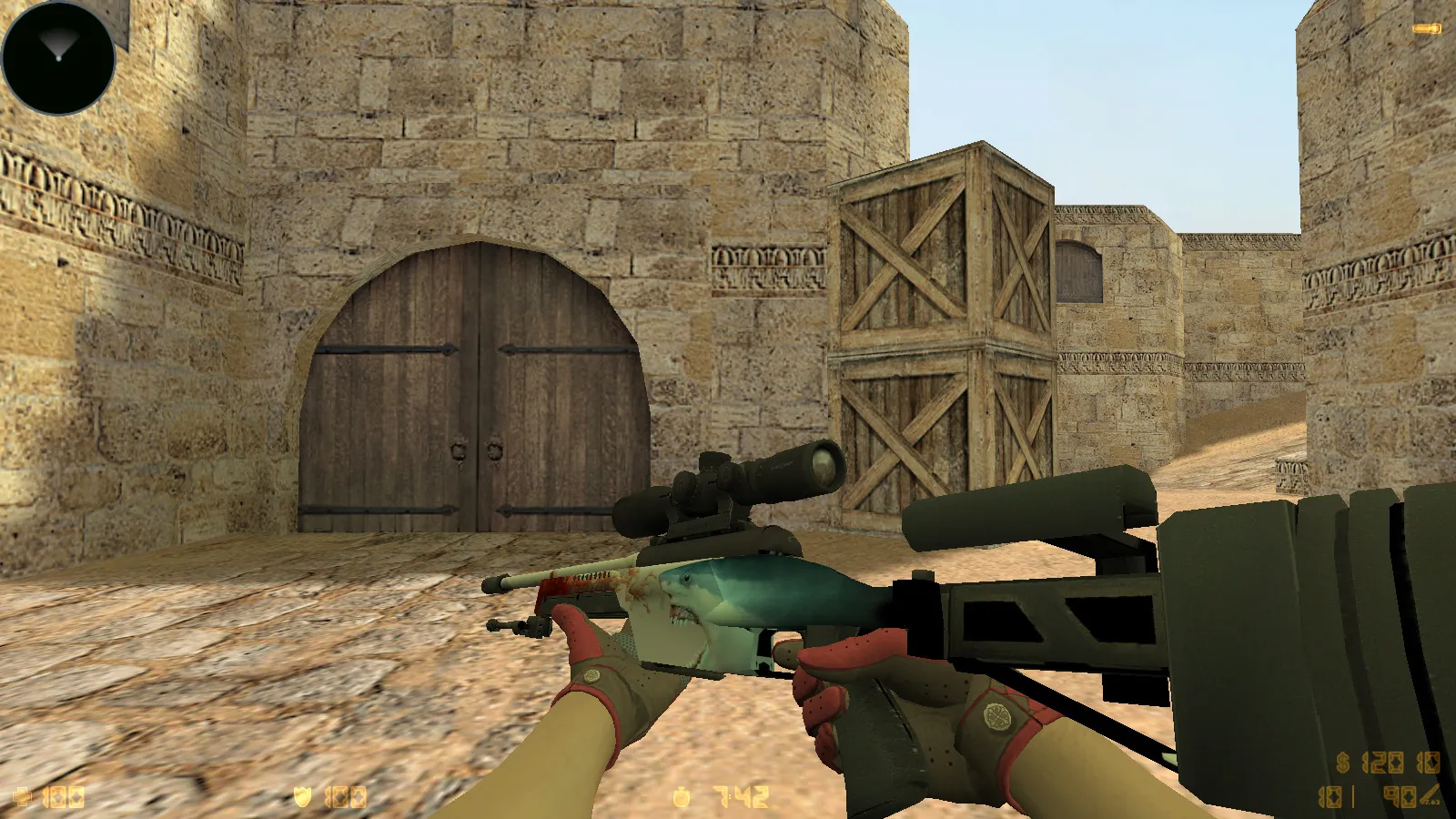 Скриншот  CS 1.6 Reborn 4554/8610: сборка с CS2 скинами, перчатками, звуками, музыкой, радаром и оптимизированным конфигом