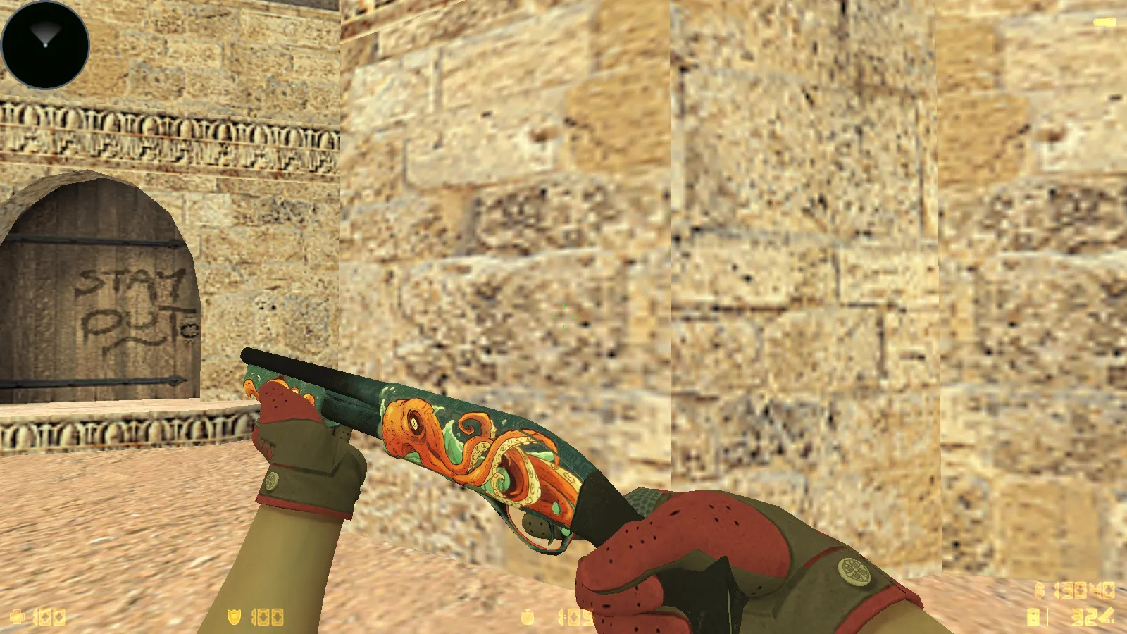 Скриншот  CS 1.6 Reborn 4554/8610: сборка с CS2 скинами, перчатками, звуками, музыкой, радаром и оптимизированным конфигом