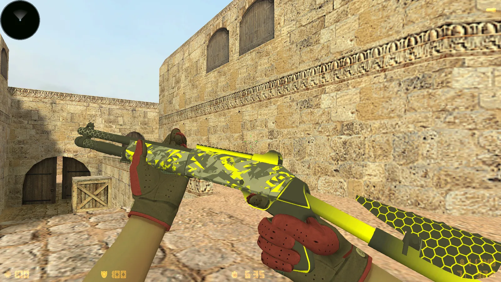 Скриншот  CS 1.6 Reborn 4554/8610: сборка с CS2 скинами, перчатками, звуками, музыкой, радаром и оптимизированным конфигом