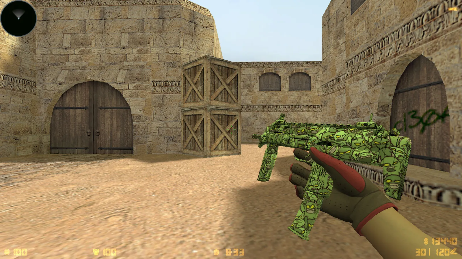 Скриншот  CS 1.6 Reborn 4554/8610: сборка с CS2 скинами, перчатками, звуками, музыкой, радаром и оптимизированным конфигом