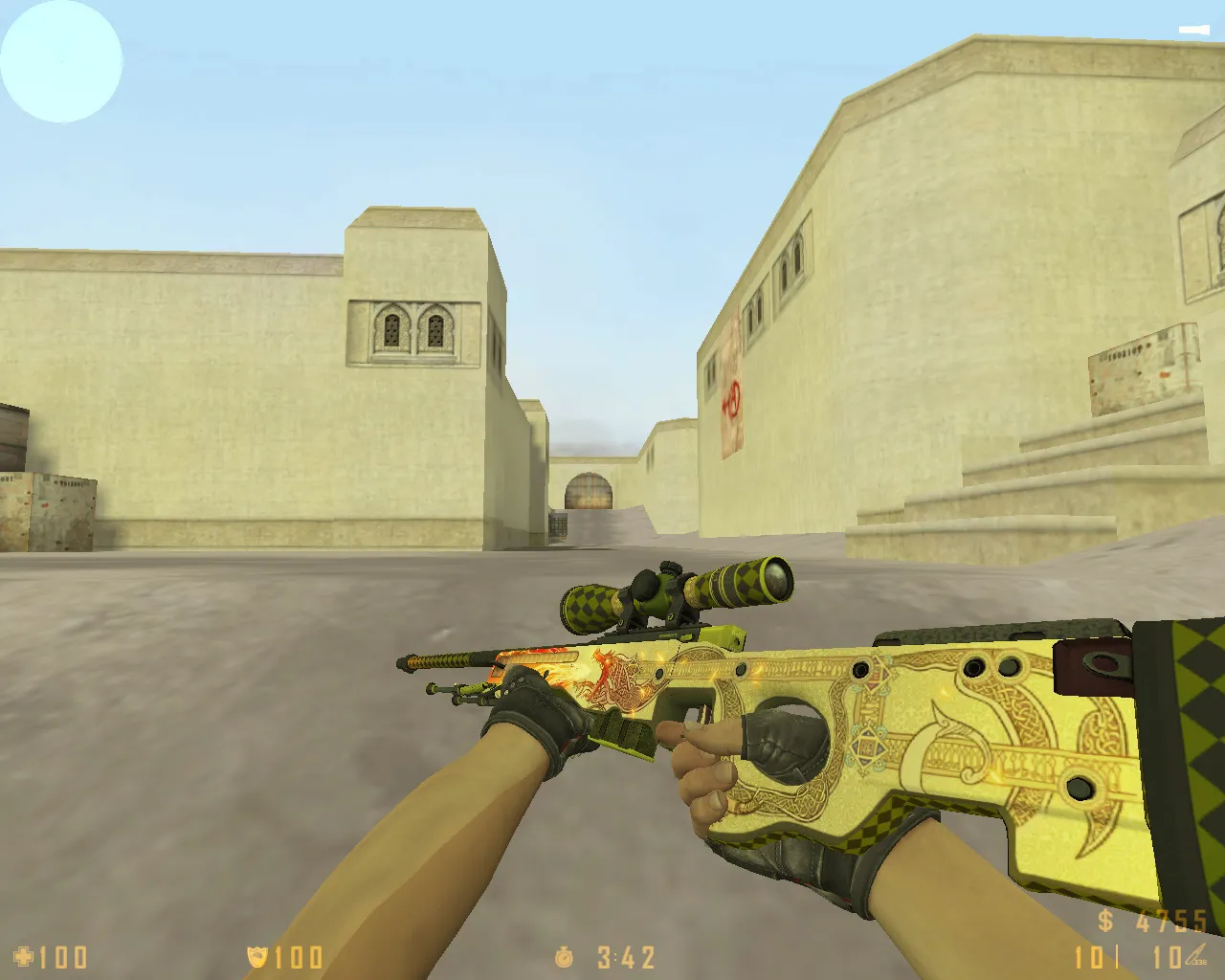 Скриншот CS 1.6 Refined: 12 правок, 27 скинов с Bloodhound, красные/синие модели, темное меню и оптимизированный конфиг