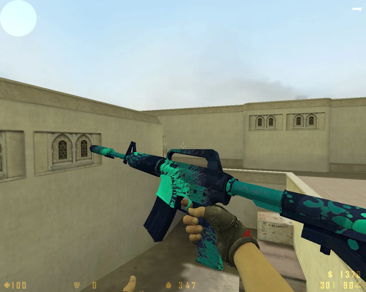 Скриншот CS 1.6 Refined: 12 правок, 27 скинов с Bloodhound, красные/синие модели, темное меню и оптимизированный конфиг