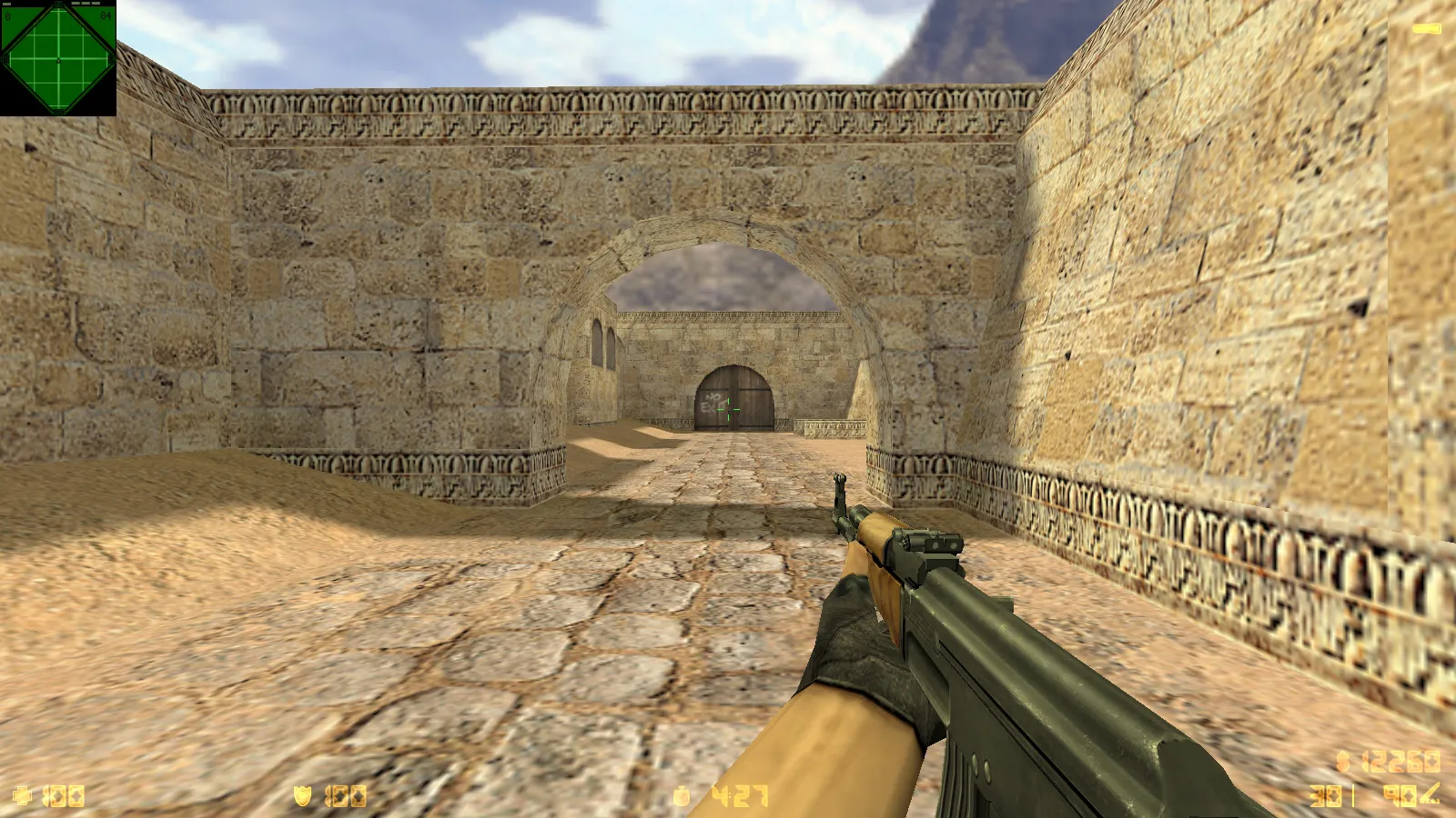 Скриншот CS 1.6 Reloaded: скины и графика, оптимальный конфиг, звуки, радар и темное меню