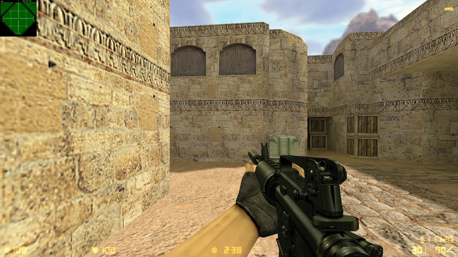 Скриншот CS 1.6 Reloaded: скины и графика, оптимальный конфиг, звуки, радар и темное меню