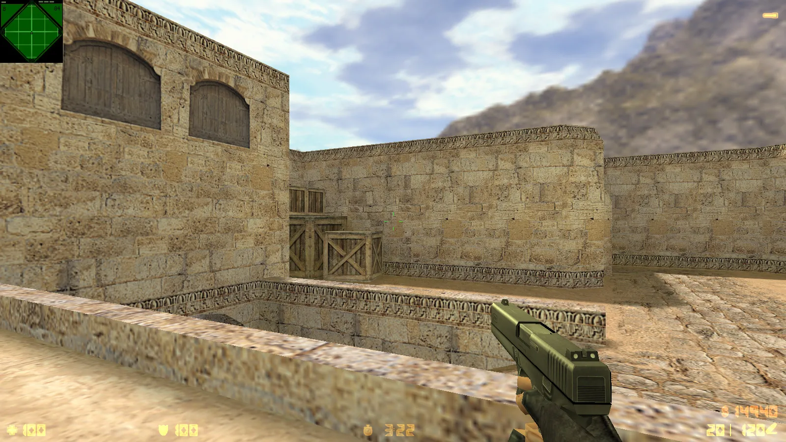 Скриншот  CS 1.6 Reloaded: скины и графика, оптимальный конфиг, звуки, радар и темное меню