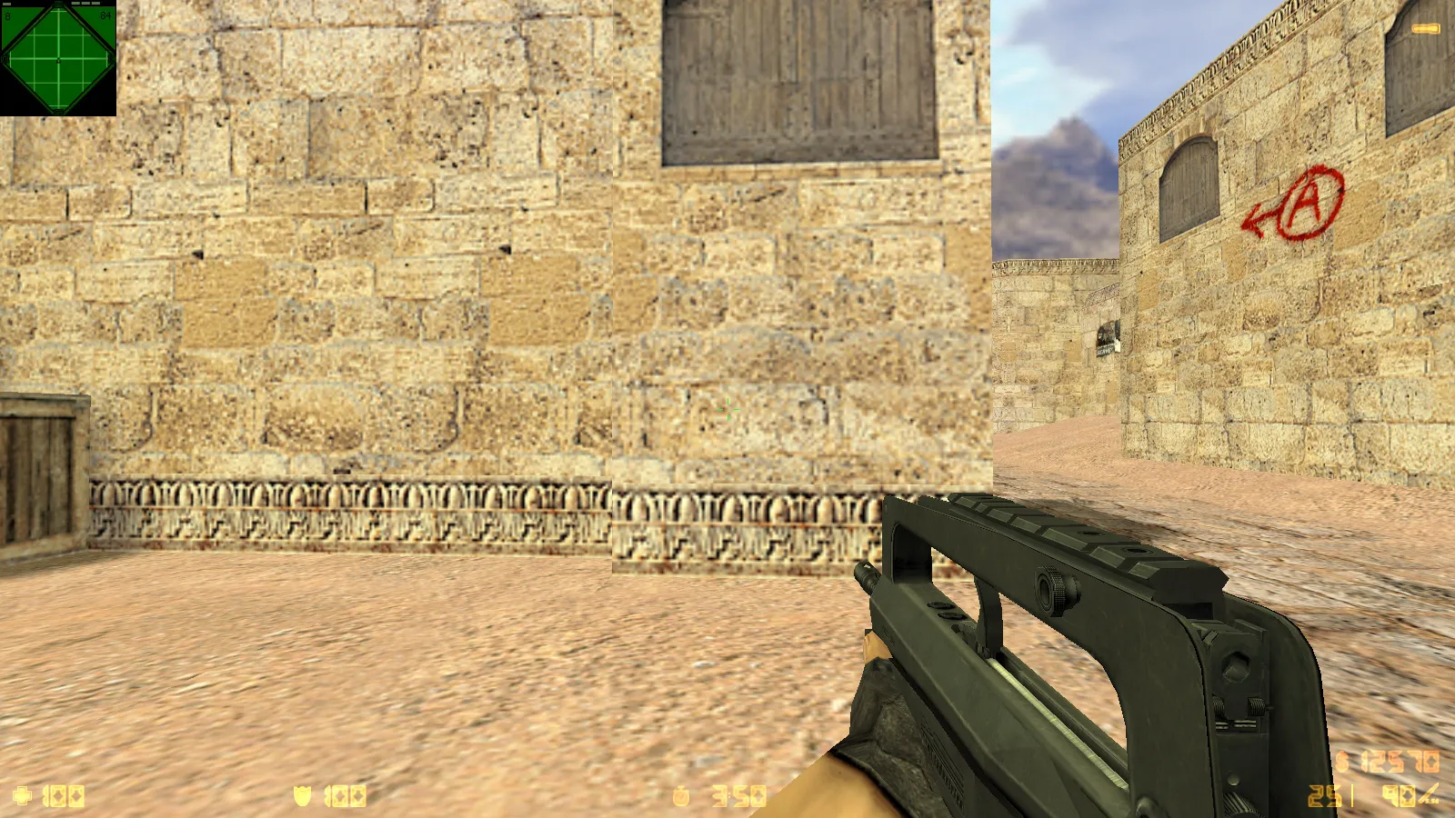 Скриншот  CS 1.6 Reloaded: скины и графика, оптимальный конфиг, звуки, радар и темное меню