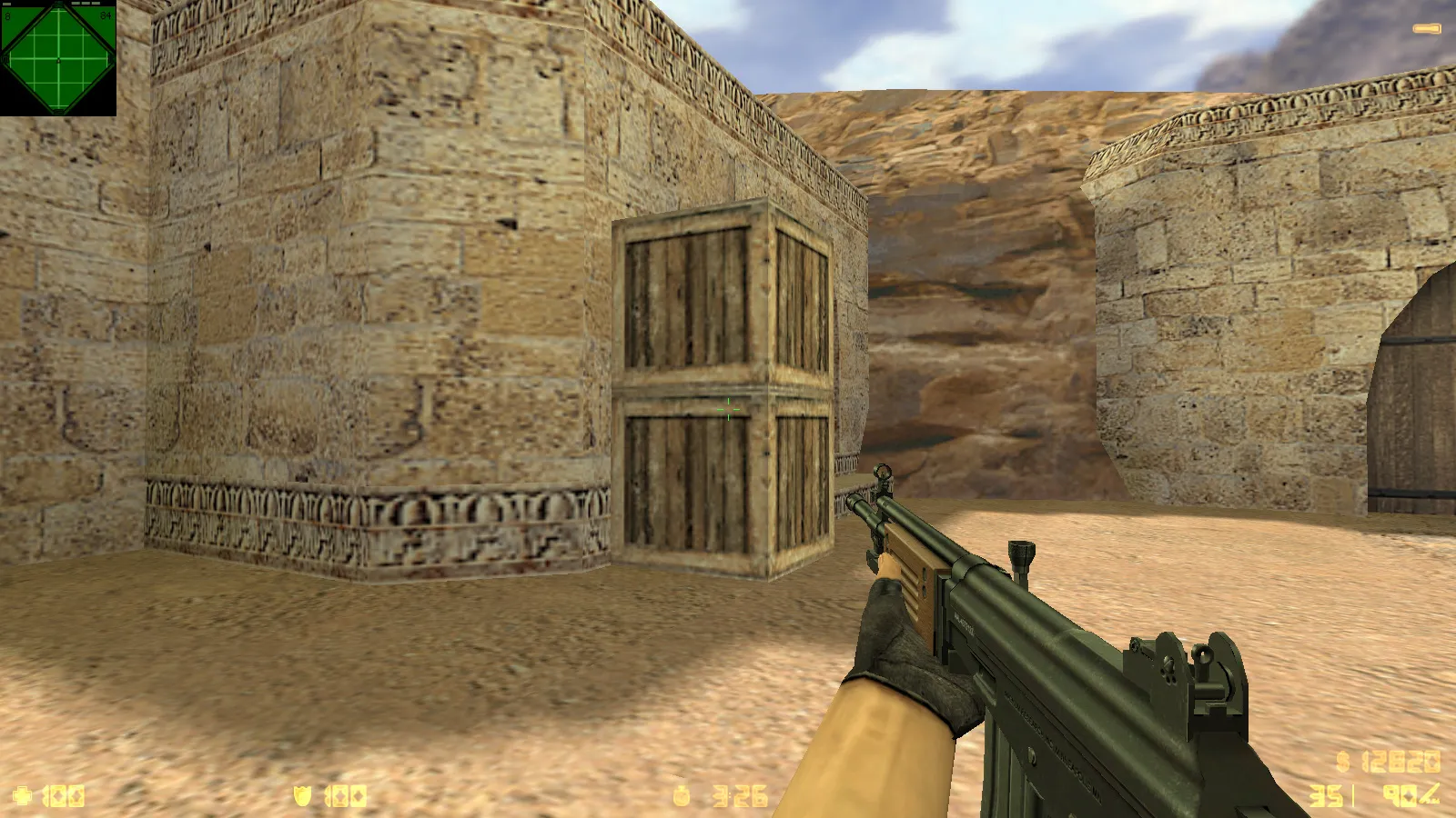 Скриншот  CS 1.6 Reloaded: скины и графика, оптимальный конфиг, звуки, радар и темное меню